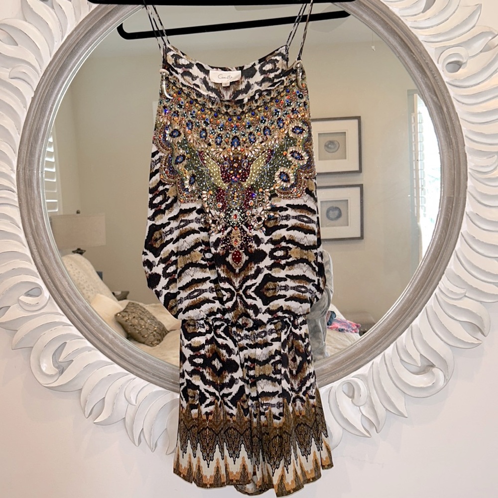 Camilla Silk Romper Size 2